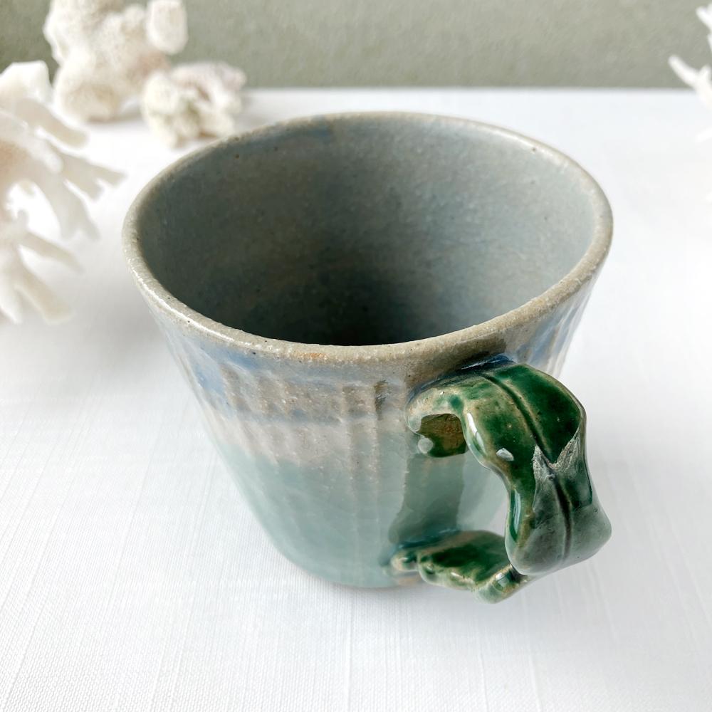 陶器のマグカップ【シーウィードの海】 | 5枚目