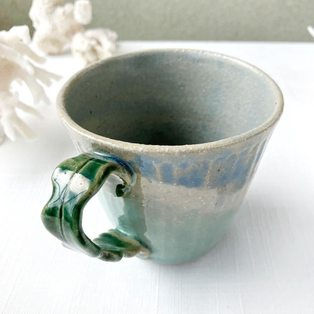 陶器のマグカップ【シーウィードの海】 | 6枚目