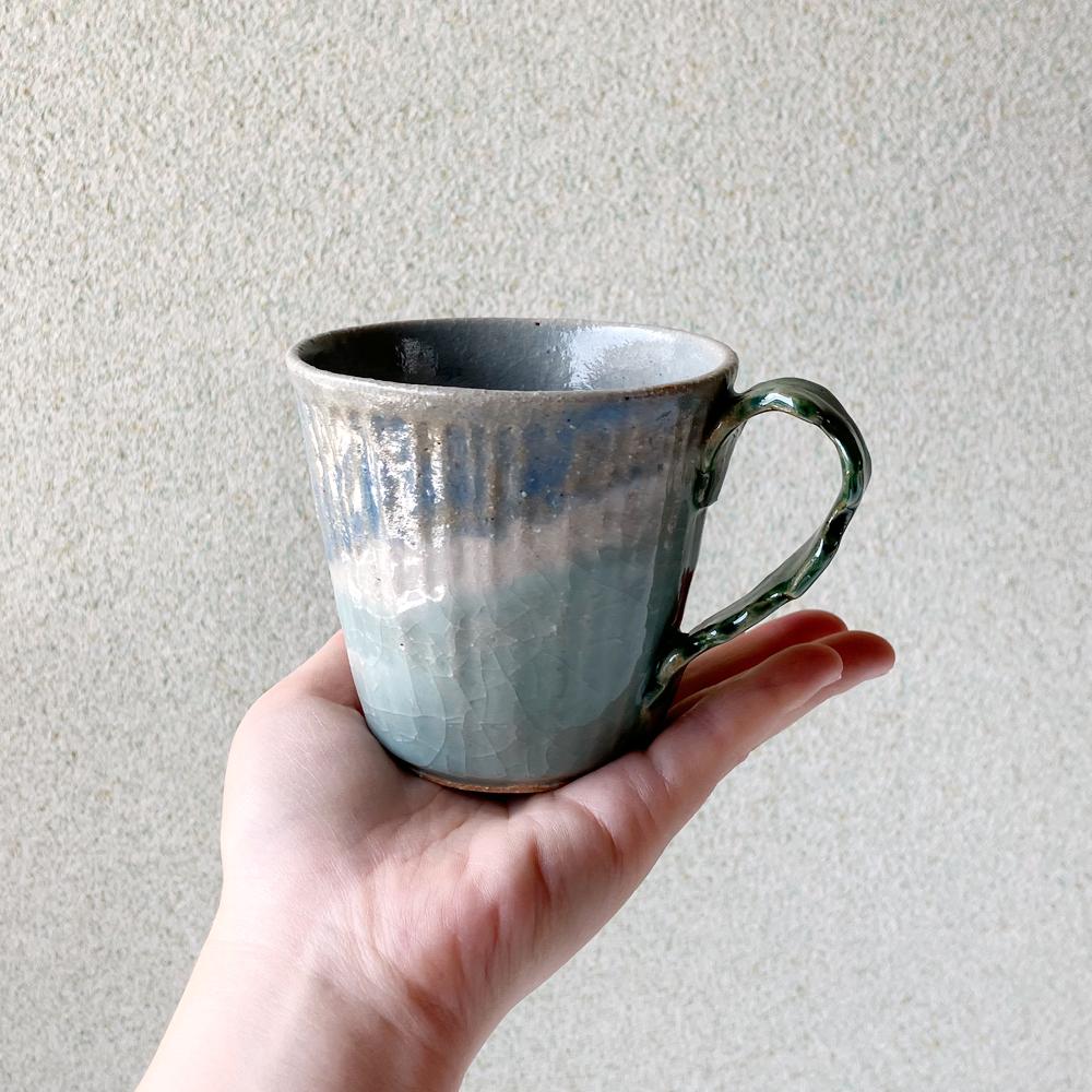 陶器のマグカップ【シーウィードの海】 | 7枚目