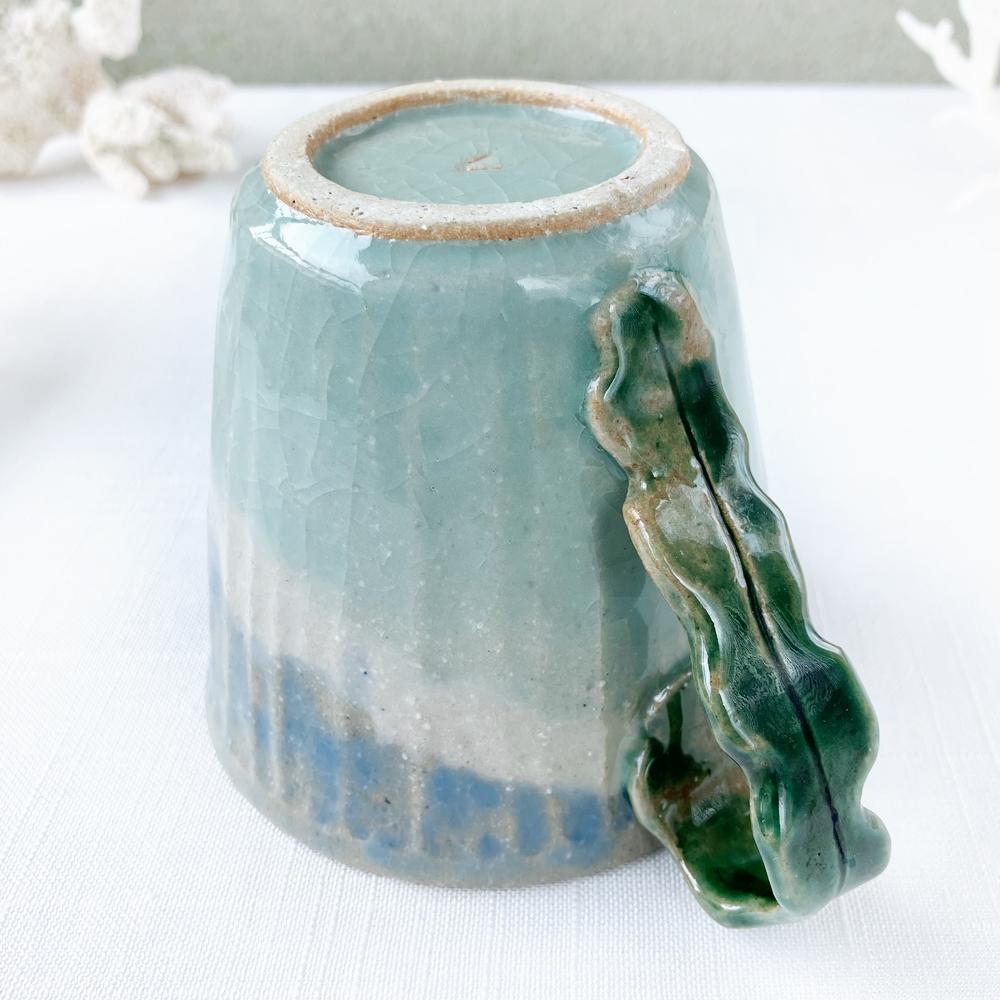 陶器のマグカップ【シーウィードの海】 | 8枚目