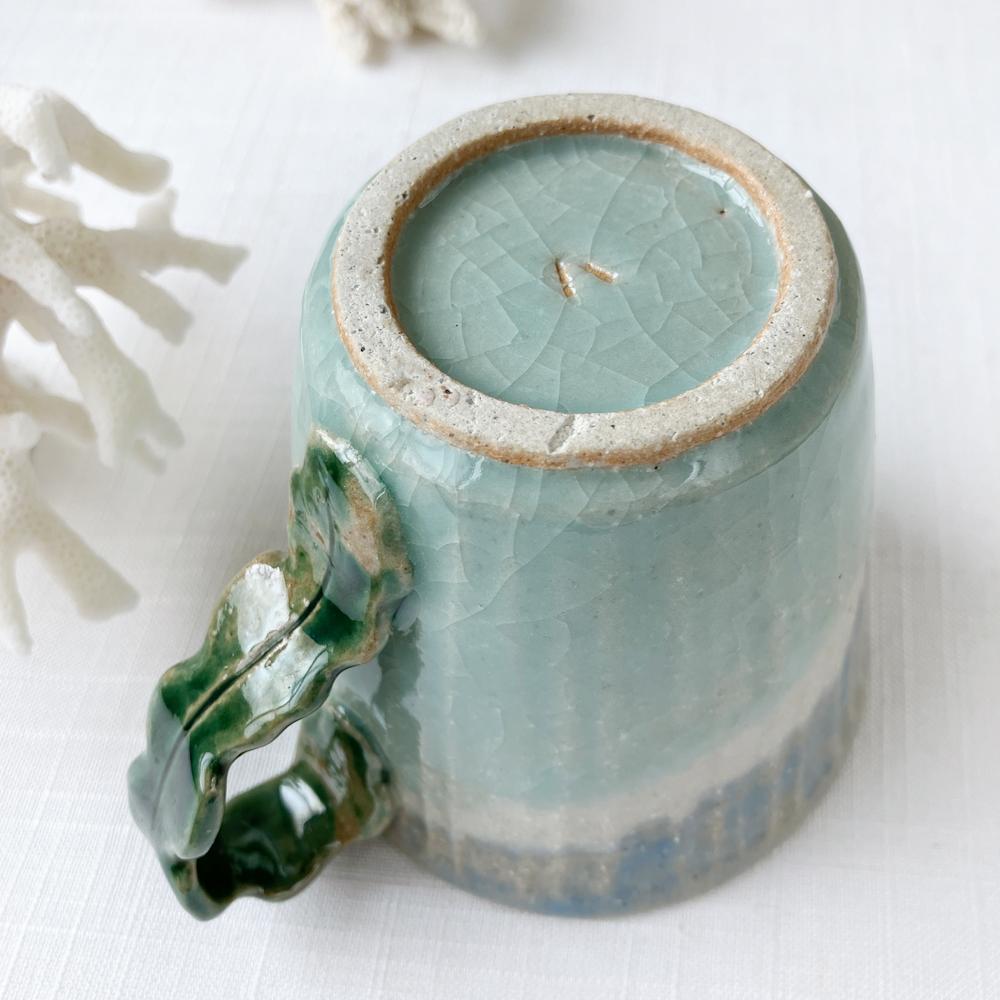 陶器のマグカップ【シーウィードの海】 | 14枚目