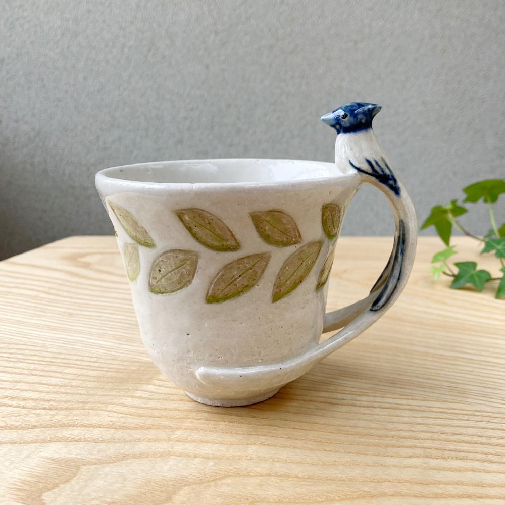 陶器のマグカップ【サンコウチョウ】 | 3枚目