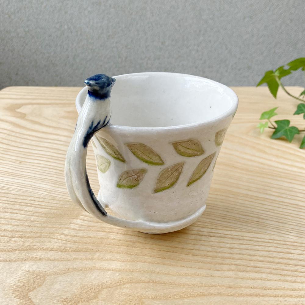 陶器のマグカップ【サンコウチョウ】 | 5枚目