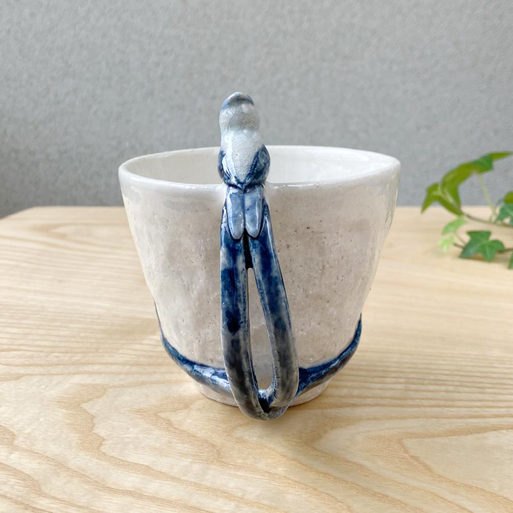 陶器のマグカップ【ハチドリ】 | 3枚目