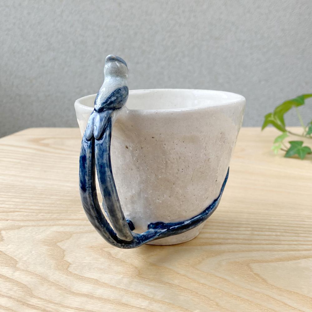 陶器のマグカップ【ハチドリ】 | 4枚目