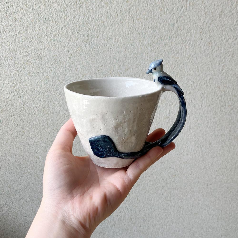陶器のマグカップ【ハチドリ】 | 9枚目